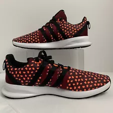 Adidas SL Loop CT Runner Burgundy Black Orange Q16405 Polka Dot Mens 11 EUC