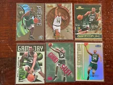 Nice collection lot of 6 Paul Pierce Rookie RC cards, base cards, and inserts!