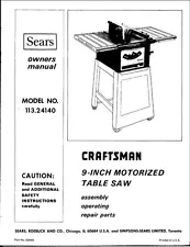 craftsman 22124 table saw for sale