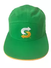 Vintage Subway Restaurant Fast Food Green Adjustable Strap Back Baseball Cap Hat