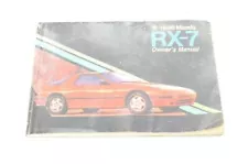 1986 Mazda RX7 FC Owners Manual Assembly