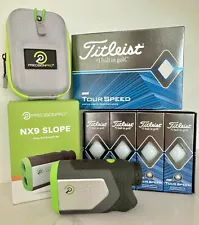 Precision PRO NX9 Slope Laser Rangefinder & FREE Titleist Tour Balls FREE SHIP