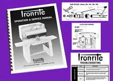 IRONRITE OPERATION & SERVICE MANUAL - TROUBLESHOOTING AND REPAIR - 32 PAGES!