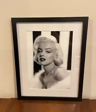 Marilyn Monroe Framed Photograph 12x15 Hollywood Fashion Icon Celebrity Wall Art