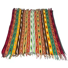 Aztec Southwest Woven Knit Colorful Throw Blanket Reversible Fringe 57.75x64.75