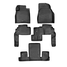 OMAC Floor Mats Liner for Buick Enclave 2008-2017 Black TPE All-Weather 5 Pcs