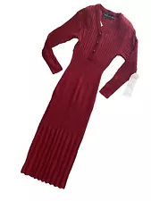 NWT Vintage Carole Little Maxi Sweater Dress