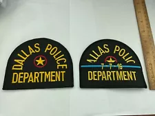 Dallas Police Texas collectable patch set full size and new