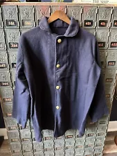 Men's Civil War Wool Navy Blue Reenactment Sack Coat