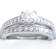 Valuation$3499 Genuine 1.00ct Diamond Ring In 14K White Gold