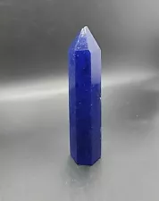 80g Natural Blue Stone Quartz Pillar Crystal Column Mineral Gemstone Rare!