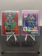 2022-23 Jaylen Brown Panini Prizm Lot. Mosaic Red Prizm & Donruss Optic Pink