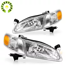 For 1998-2000 Toyota Corolla Combo Set Headlights & Corner Parking Lights