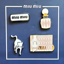 ⚡RARE⚡PINTRILL x MIU MIU 2018 LUXURY MIU MIU Pin Set *BRAND NEW* ð  ðð‍⬛