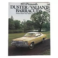 1973 Plymouth Duster Valiant Barracuda Car Sales Brochure Catalog 340 Scamp Vtg