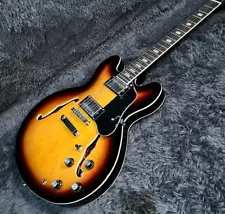 ES 335 Electric Guitar Semi Hollow Body Rosewood Fretboard Vintage Sunburst