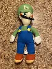 Vintage Nintendo Mario Bros Luigi 17" Plush Toy Doll 2001 KellyToy