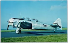 North American T-6G "Texan" Pratt and Whitney R-1340 of 600 hp Posted Postcard