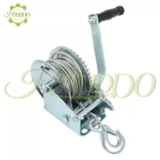 Manual Winches 1600lbs Hand Winch Boat Winch Hand Crank Winch With 32ft Cable