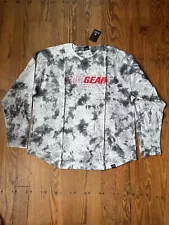 Raw Gear Shirt Mens XXL Gray Tie Dye Fitness Adult RAWGEAR Body Building Gym