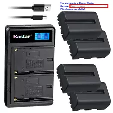 Kastar Battery LCD Dual Charger for Sony NP-FM500H & DSLR-A100 Alpha A100 Camera