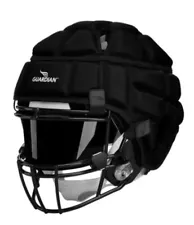 Guardian Cap Soft Shell Protective Football Lacrosse Helmet Cover Black NEW NWT