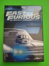 NEW - Fast & Furious 10 Movie Collection DVD 2001-2023 Vin Diesel Jason Statham