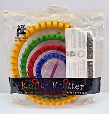 Knifty Knitter Loom Set of 4 Round Looms Provo Craft Creativity 11”-9”-7”- 5”