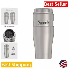 Convenient 16-Ounce Vacuum Tumbler for Travel - Keeps Drinks Hot/Cold for Hours