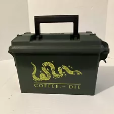 BRCC Black Rifle Coffee or Die Plastic Ammo Storage Can /Box