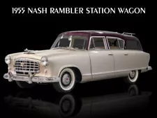 1955 Nash Rambler Station Wagon NEW METAL SIGN: 9 x 12" Ships Free