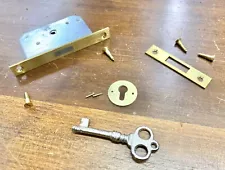 Brass Mortise Lock Kit for Jewelry Box/Humidor/Sewing Machine/Curio/Cabinet