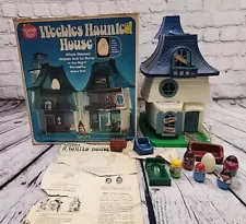 RARE Vintage 1976 Hasbro Weebles Haunted House w/Box, Witch, Ghost, & MORE #580