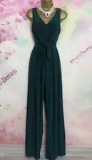 Phase Eight Emerald Green Stretchy Long Evening/party Jumpsuit/DRESS Size 20