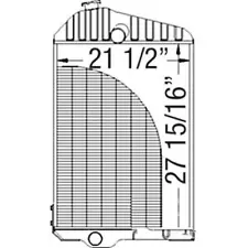 Fits John Deere Radiator 4520 4620 Power Tech Stationary Unit AR43945 AR43947 AR