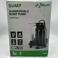 Zoeller ‎1096-0001 1/2HP Cast Iron Submersible Sump Pump, (RUSTED)