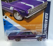 Hot Wheels 67 Plymouth GTX #86 Purple Muscle Mania Mopar 12 For Sale