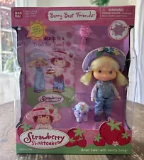 NOS Strawberry Shortcake Angel Cake Doll Vanilla Icing Lamb 2002 Ban Dai *New*