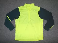 NIKE GOLF 683068 HYPER ADAPT SHIELD MENS XL 1/2 ZIP BRIGHT YELLOW PULLOVER