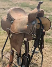 MARTIN 14.5" Sherri Cervi Barrel Saddle SQHB Barrel Racing Roughout Leather