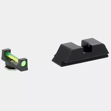 Ameriglo Grn Fiber Frt/Blk Rear Sight For-GEN 5 Glock 17/19/19X/26/34/45-GFT-125