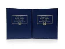 2 Albums For American Silver Eagle Dollar Coins Whitman 1986 2024 Christmas Gift