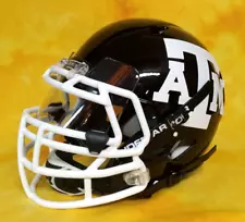 WOW! Super custom TEXAS A&M Aggies fullsize Riddell Speed helmet black and white