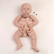 Realistic Reborn Baby Doll Kits DIY Unpainted Vinyl Silicone Doll Boy/Girl Gift