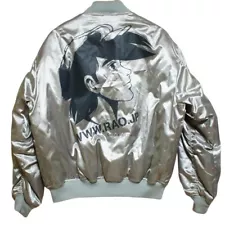 NISSIN RAO tomorrow JOE ma1 bomber jacket silver Not for Sale limited edition