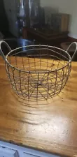 vintage wire chicken egg basket With Handles