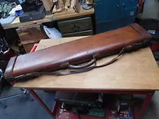 Antique leather Gun Case, 34" Pat. date Dec. 17, 1907