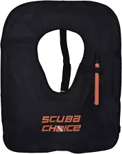 Scuba Choice Adult Black Snorkel Vest w/Name Box, Large