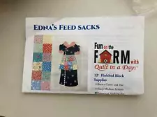 Edna's Feed Sacks 12" Finished Block Quilt Kit