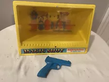 RARE Vintage 1974 Marx Magic Shot Yellow Shooting Gallery Game + GUN